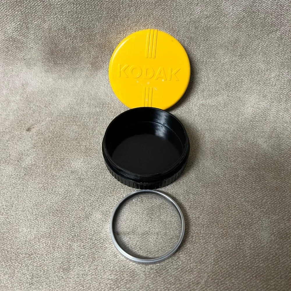 VTG Kodak Retina ii 2 portrait attachment A. case. made in germany.